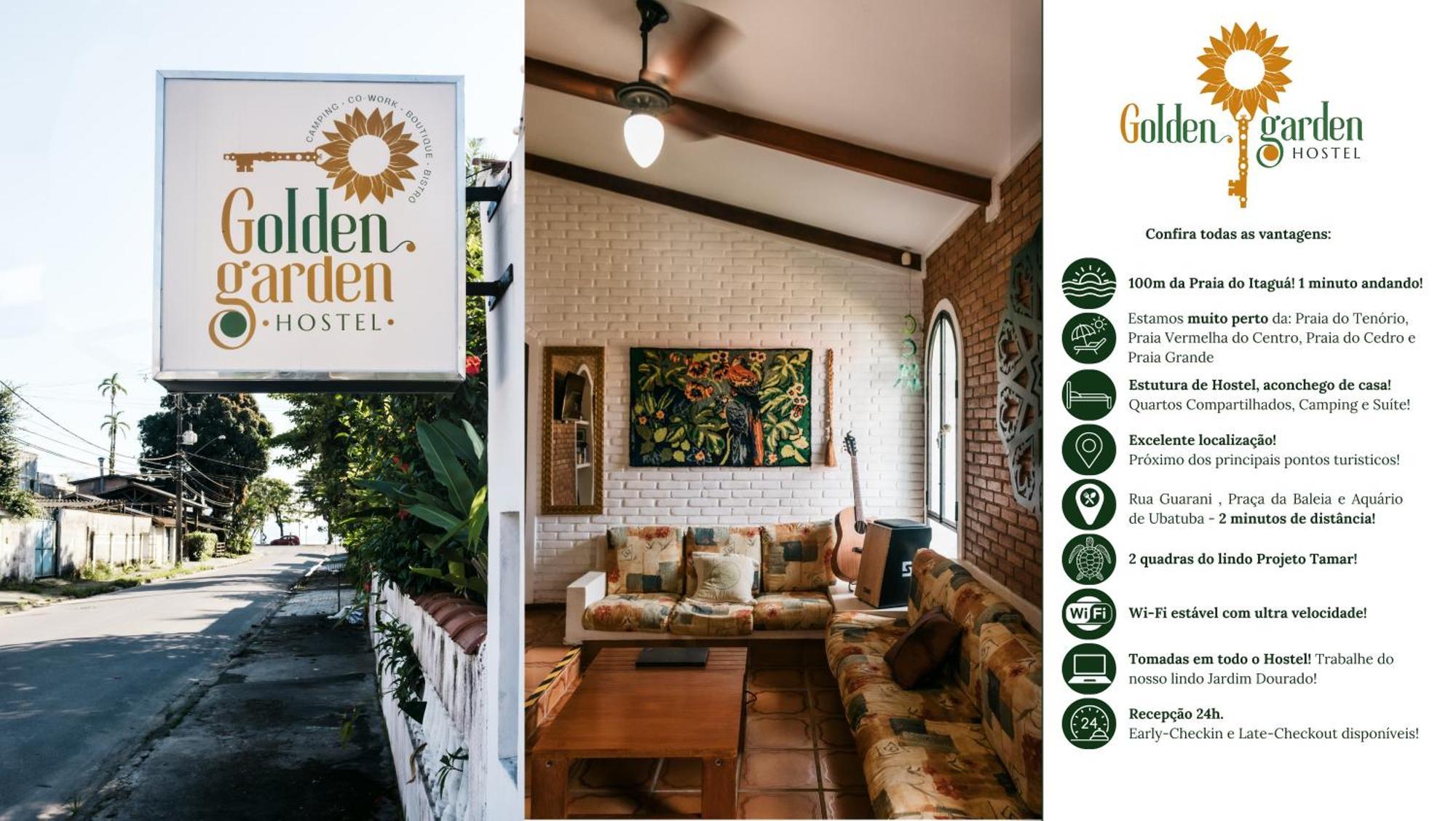 Golden Garden Hostel Ubatuba Exterior foto